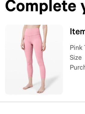 lululemon athletica Dusty Rose Leggings